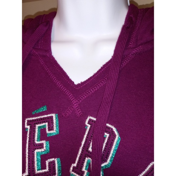 Women's Y2K Aeropostale Spellout purple Pullover  Hoodie‎ Size XL - Picture 2 of 14